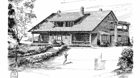 A bungalow designed by Gustav Stickley for a Fresno family in 1909 was one of his most popular home plans.