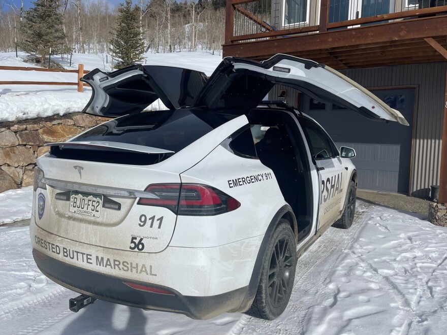 Tesla’s proprietary ‘falcon’ doors were subject to criticism by locals who thought the new police cruiser was overly lavish.