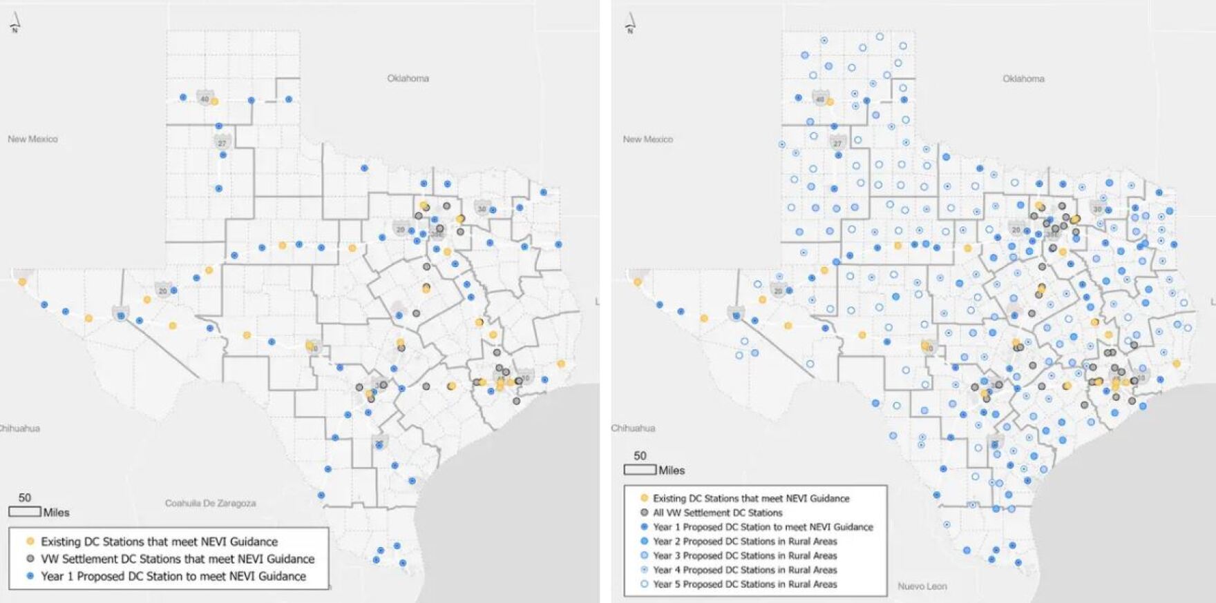 Texas will build more than 50 new electric car charging locations along