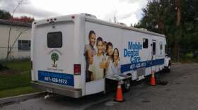 The Orange Blossom Health Center's mobile dental unit. Photo: Matthew Peddie, WMFE