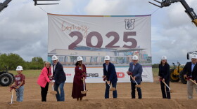 The "Ceremonial Dig" at the Groundbreaking Ceremony for Uvalde's new elementary school, coming 2025.  
