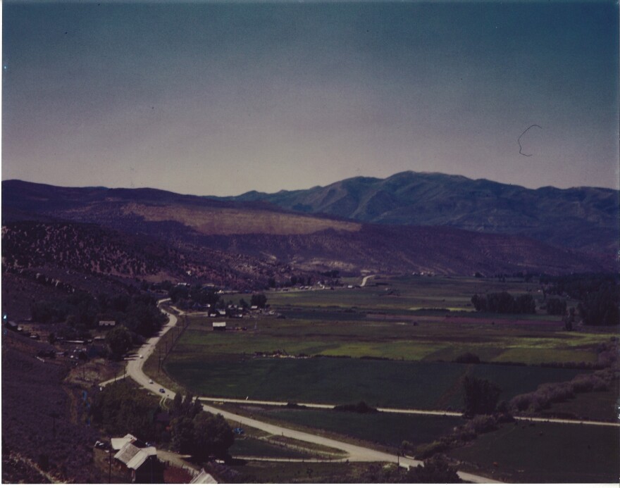 Rockport pictured circa 1950, just before houses were torn down or moved. All that remains are foundations and roads.