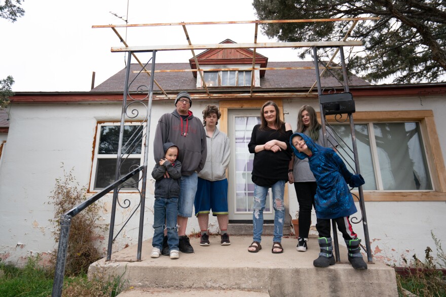 Justin Nortin and his family living in a house, after years of experiencing homelessness in Montezuma County.
