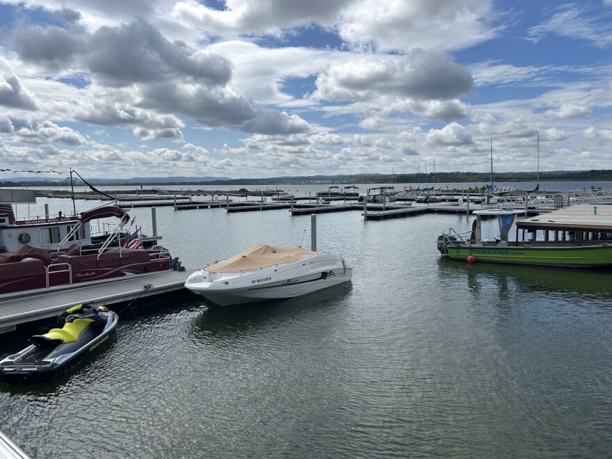 The new slips are in the middle of the marina.