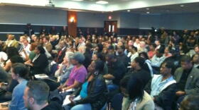 The audience at the Town Hall meeting in Detroit with Gov. Rick Snyder.