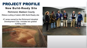 Slide from Gov. Beshear's announcement of the Richmond build-ready site