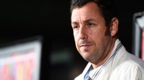 Adam Sandler, seen here at the recent premiere of Jason Reitman's <em>Men, Women & Children,</em> probably didn't mean it when he said he signed on with Netflix because it rhymes with "wet chicks."