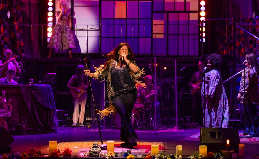 Leslie McDonel as Janis Joplin in A Night with Janis Joplin