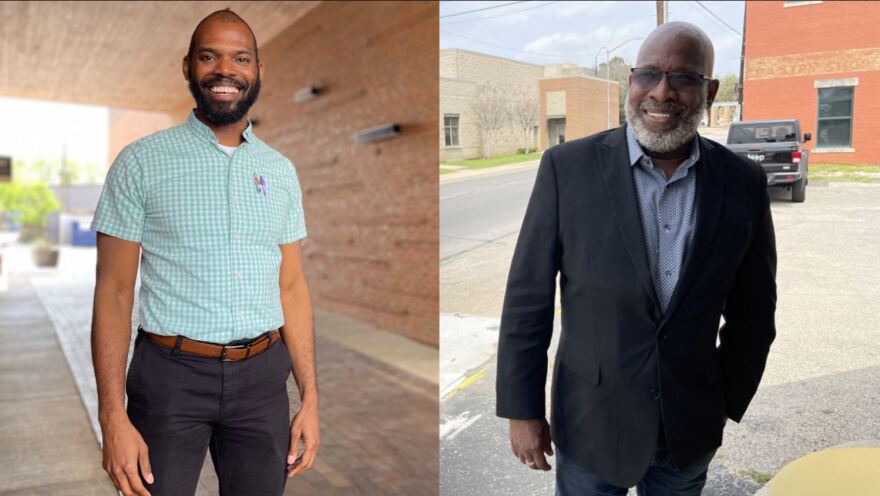 Brian Dixon, left, and Wallace Bridges are vying for the District 4 seat on the Fort Worth ISD school board. A third candidate, Trischelle Strong, also is in the race.