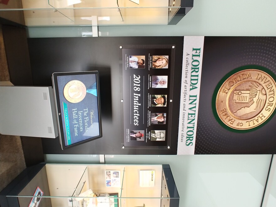Videos profiling each member of the FL Inventors HOF can be viewed at the display.