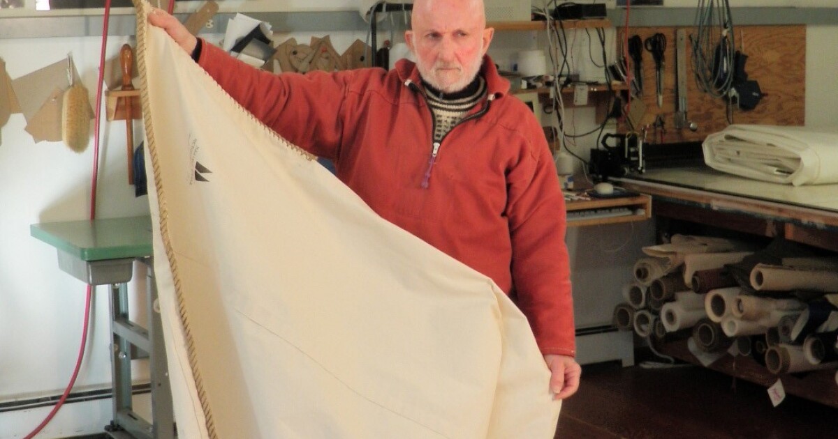 New sail for vintage Bristol Bay double ender