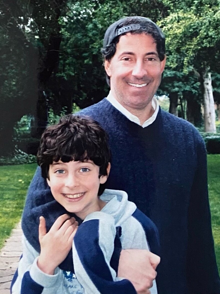 Jamie Raskin and son Tommy Raskin in an undated photo. "It wasn't his mind that marked him as so extraordinary," Jamie Raskin says. "It was his heart."