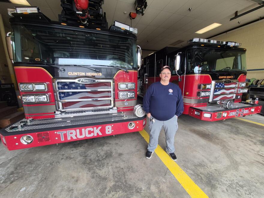 Chris Racine, chief of the Clinton Heights Fire Department in Rensselaer County, New York, says paying stipends to volunteers could serve as a recruitment tool to address staffing shortages.