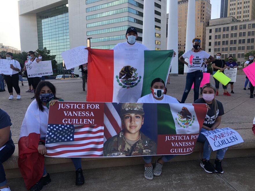 Many protesters and mourners brought their own posters and signs to show support for Guillén.
