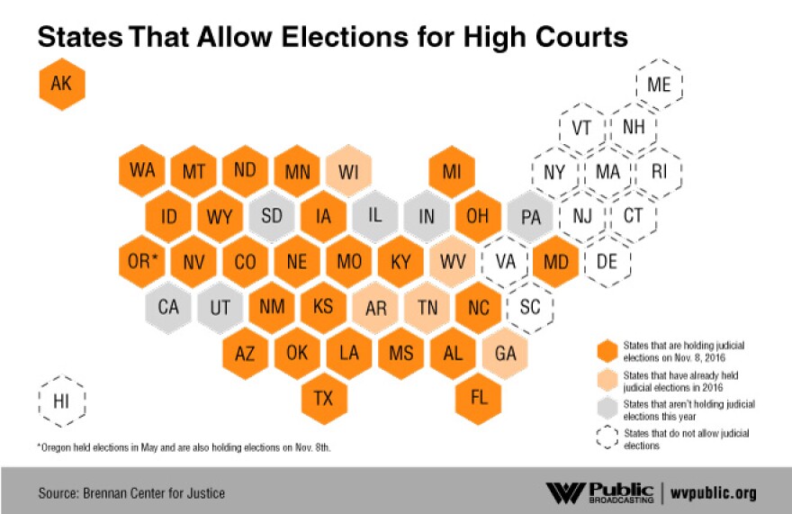 States That Allow Elections for High Courts