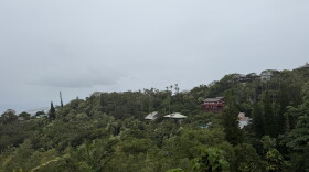 Gray clouds hover over Oʻahu on Oct. 27, 2026, around 11:30 a.m.