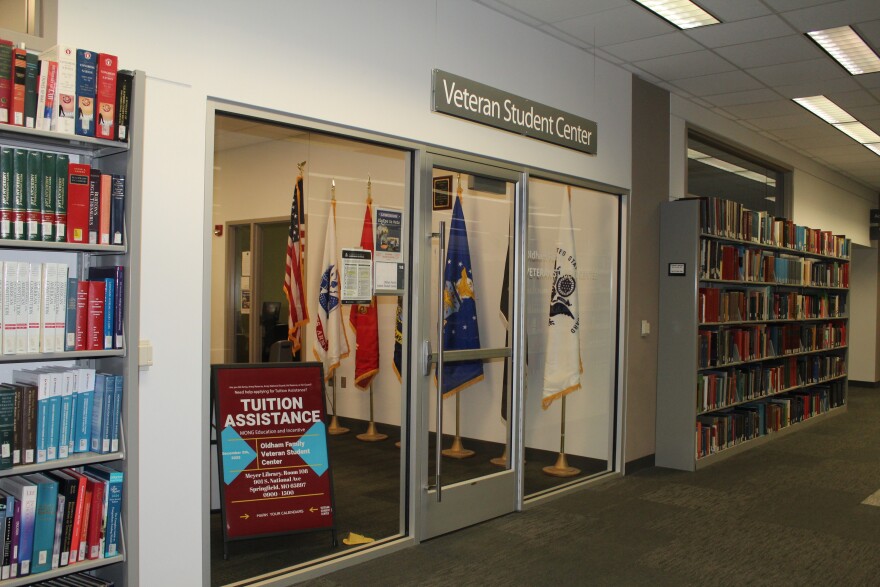 The Oldham Family Veterans Student Center at Missouri State University (photo taken November 20, 2025).