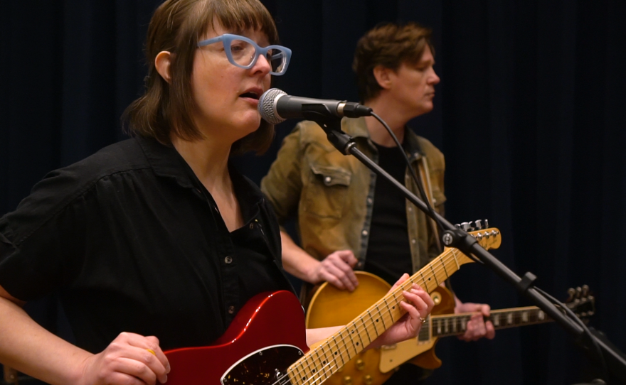 Emily Jane Powers performing live in Studio A