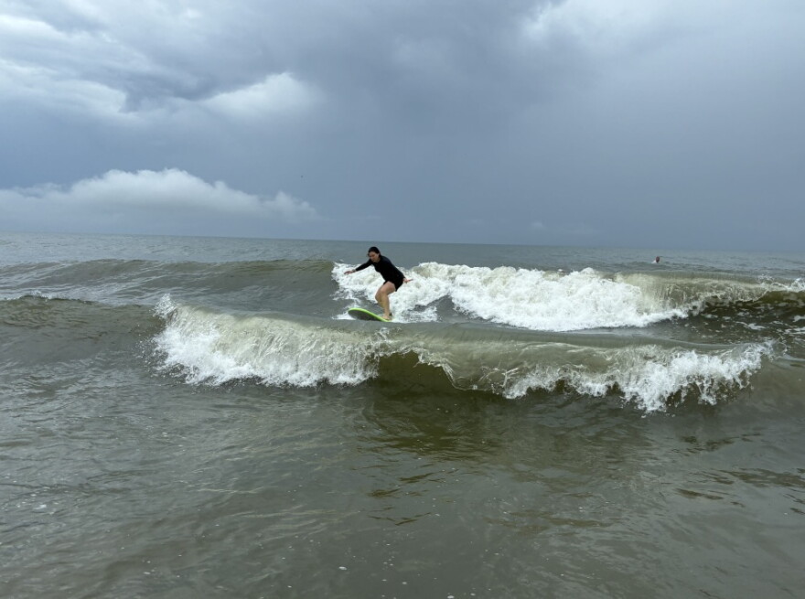 Woman Surfing
