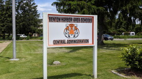 The Benton Harbor school board met Friday to address the state's plan to close Benton Harbor High School.