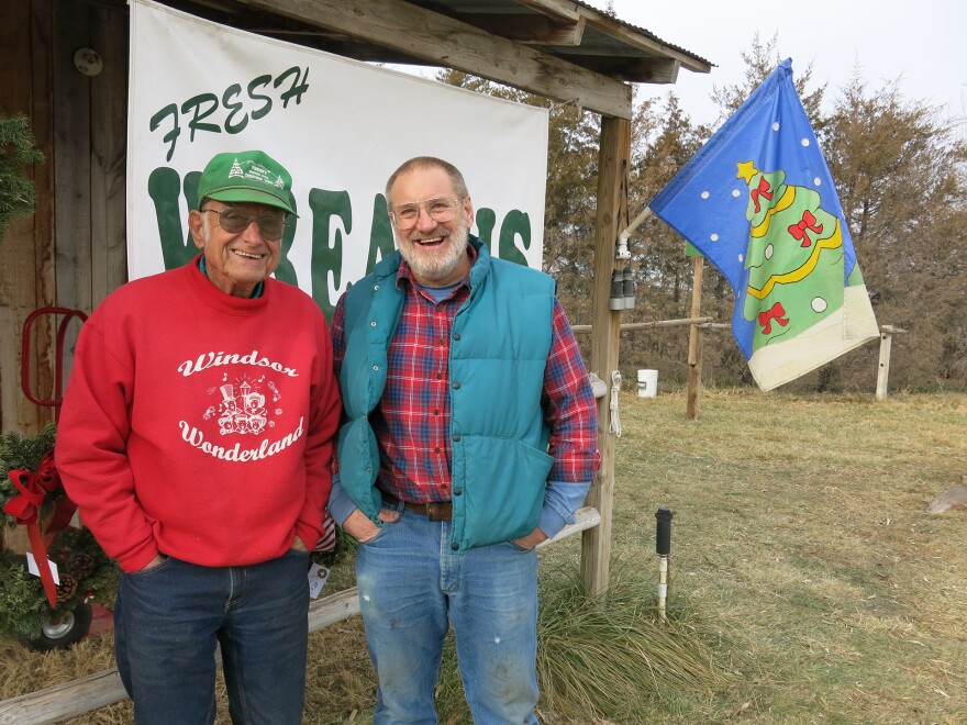 Father and son, John and Jerry Windsor run a small U-cut Christmas tree farm in Windsor, Colorado.
