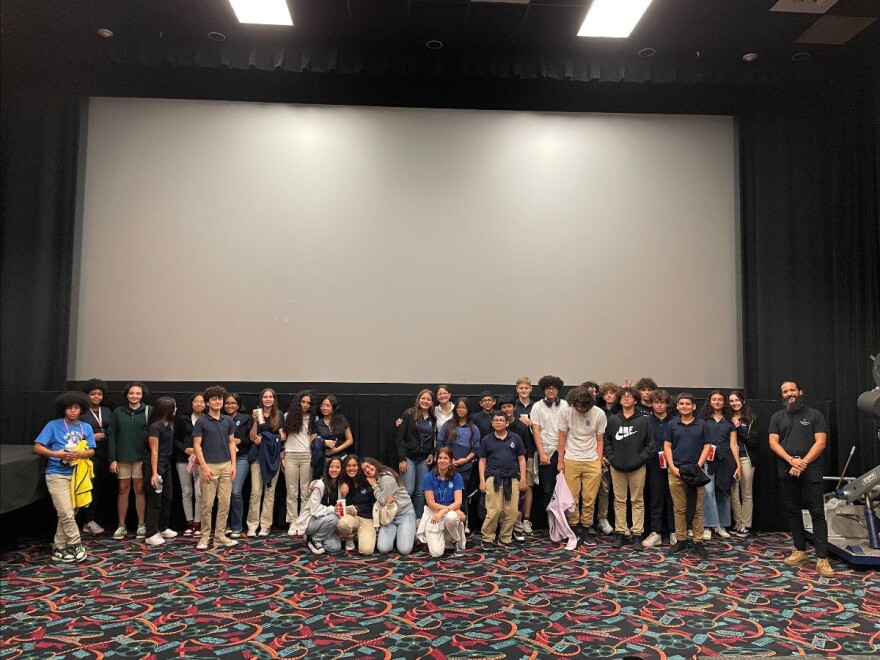 Staff and supporters at the Coral Gables Art Cinema, an independent theater in Coral Gables