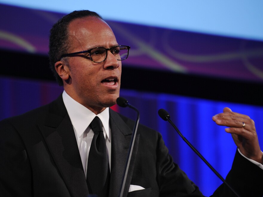 Lester Holt, seen here speaking onstage in 2010, has anchored <em>NBC Nightly News</em> since Brian Williams' suspension and will reportedly continue as anchor following Williams return.