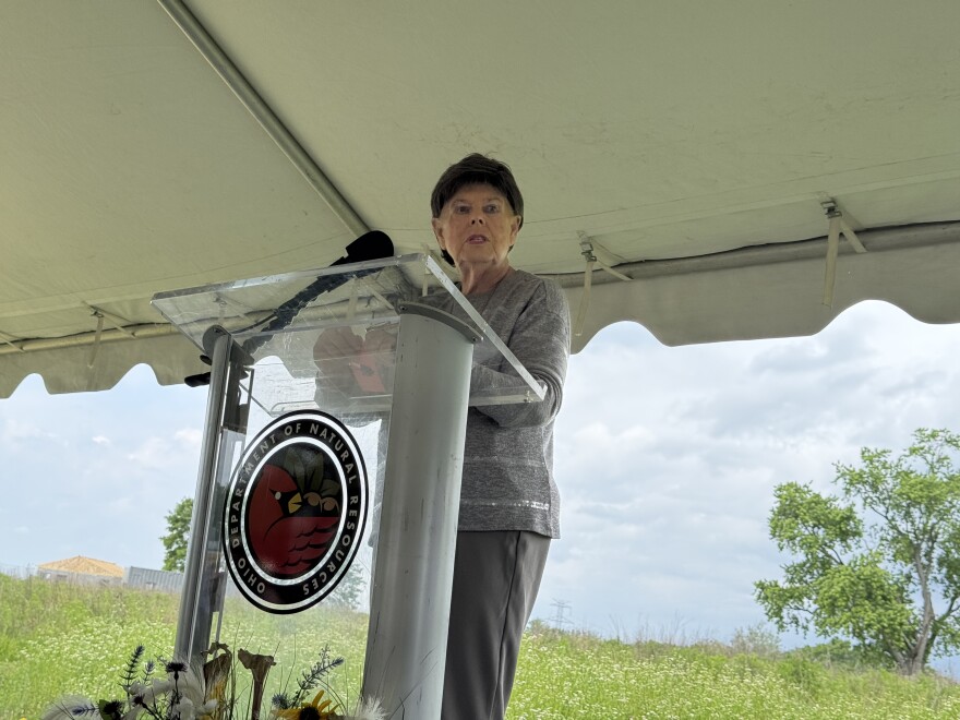 Chief of the Eastern Shawnee Tribe of Oklahoma Glenna Wallace started the festival with remarks.