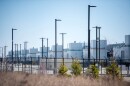 A Microsoft data center is situated near a hiking trail Tuesday, April 8, 2025, in West Des Moines, Iowa.