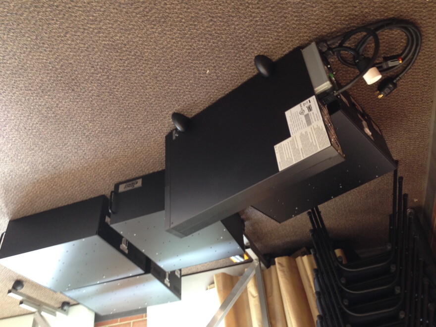 This doesn't look like much now, but these pieces of equipment will become a powerful uninterruptable power supply that will keep KGOU's main studios operating during power outages for up to four hours.
