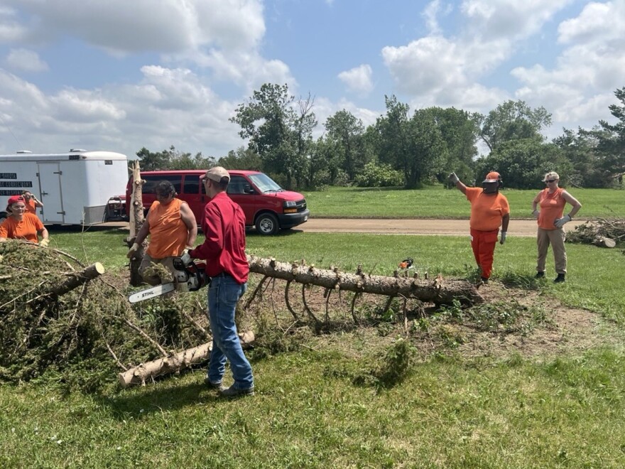 Highmore storm cleanup efforts