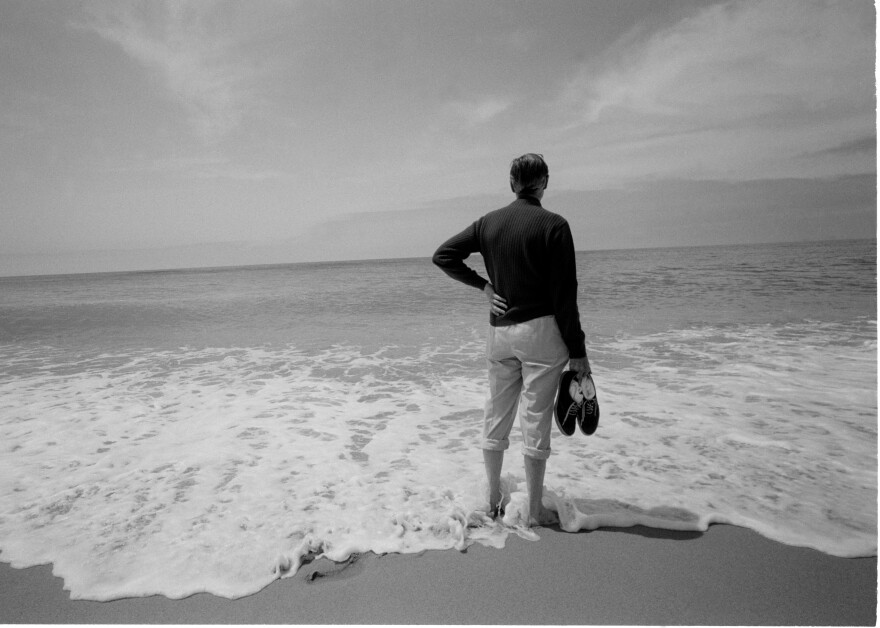 Fred takes in the ocean in Nantucket in 1992.