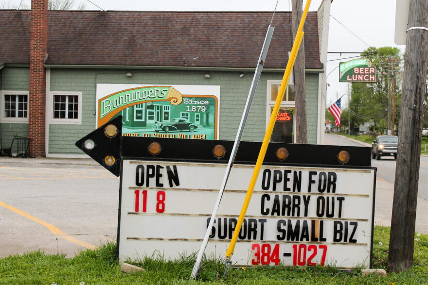 Barringer's Tavern, on the near southside of Indianapolis, remained open during the "Stay-At-Home" order.
