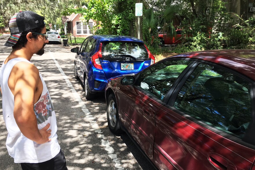 A thief took advantage of Barreiro leaving his car unlocked in Gainesville. (Stefano Ferreyros/WUFT News)