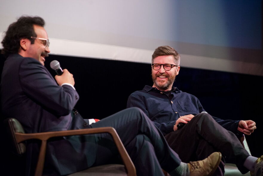 The 2026 Refocus Film Festival opened with a screening of A Long Winter by director Andrew Haigh (right) at the Englert Theatre on Oct. 22. After the screening, Haigh sat down for a conversation with the festival's programming director, Ben Delgado.