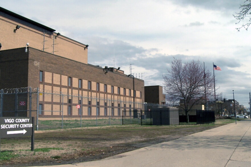 An exterior photo of Vigo County Jail.