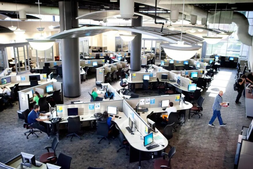 The open lab area at San Jacinto College’s Central Campus in Pasadena on Aug. 25, 2014.