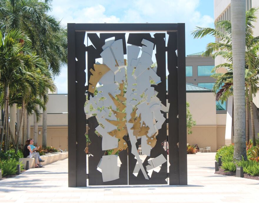 The Paley Gates are part of the Baker Museum sculpture trail.