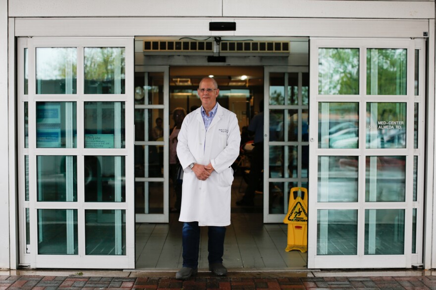 Dr. Steve Fadem, medical director at DaVita Med Center Dialysis, says many of the facility's nurses are unable to get to work. As a result, the center is struggling to keep up with the number of patients who are showing up.