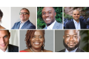 KIPP Kansas City board members. Top row from left, President NaTika Rowles, Christopher Perkins, Charles King and Steven Jones. Bottom row from left, Kevin Smith, Jacqueline Dillard and Jermaine Wilson.