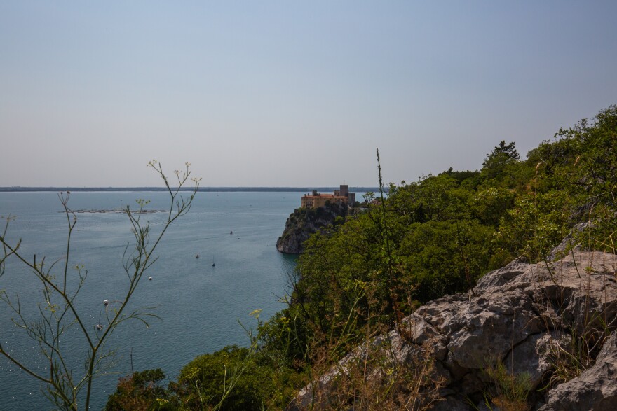 Not far from Trieste, the 14th century Duino Castle is perched on a cliff with views of the Gulf of Trieste.