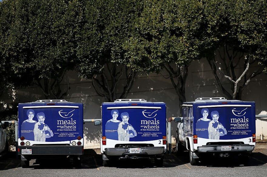 Meals On Wheels is serving 21 million fewer meals today than in 2005 because of relatively flat funding from Congress. (Justin Sullivan/Getty Images)