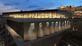 Greece's new Acropolis Museum, designed by Swiss-American architect Bernard Tschumi, houses about 4,000 artifacts and sculptures, 10 times the number of items previously held in a small museum atop the Acropolis hill in Athens. 