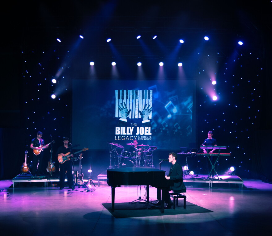 An image from The Billy Joel Legacy: A Tribute Experience, coming to Davenport's Adler Theatre Oct. 10.