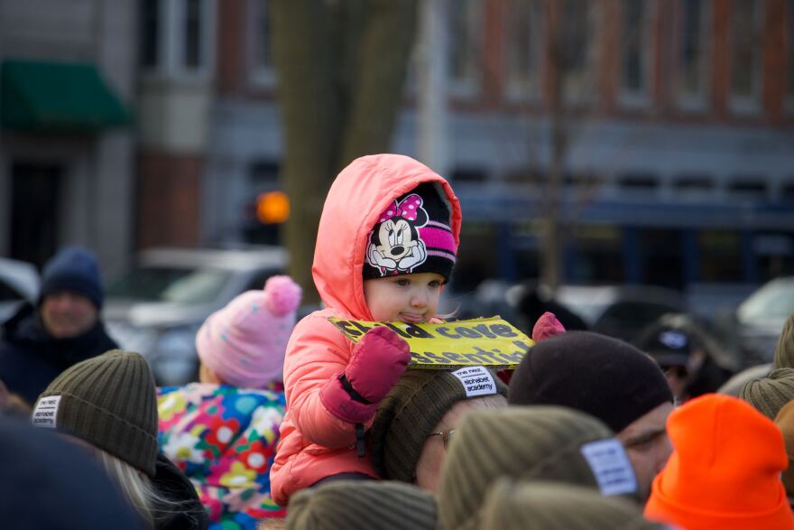 FILE: "A Morning Without Childcare" in New Haven in March highlighted the struggles faced by providers, parents, and teachers.