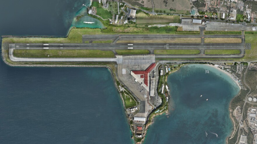 Pictured: The Cyril E. King Airport runway