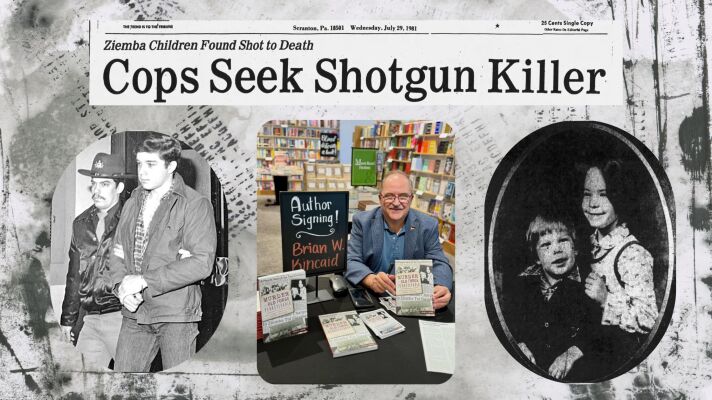 True crime novelist Brian Kincaid will be in the region to discuss his book "Murder in Old Forge, Pennsylvania: The Tragic Death of the Ziemba Children."