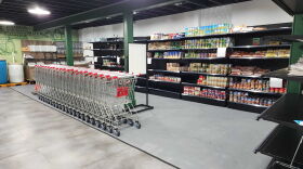 Shelves inside the Parramore Market