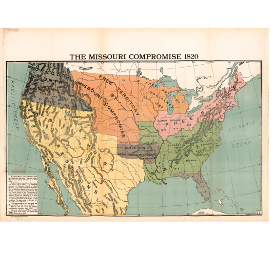 Map of the Missouri Compromise