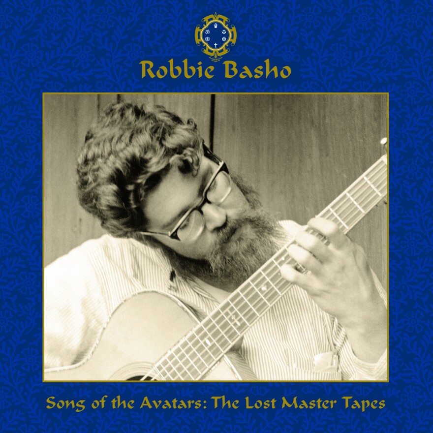 The cover of the new Robbie Basho boxed set Song of the Avatars.